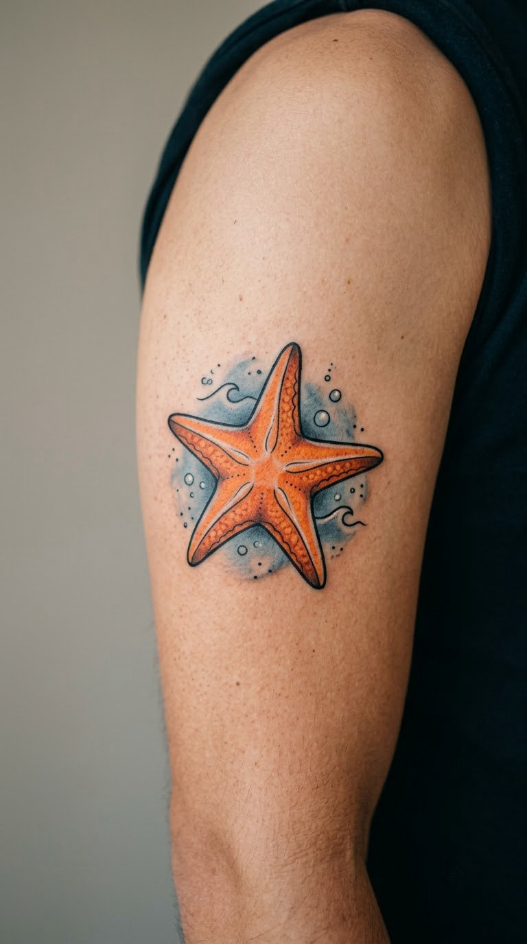Traditional Starfish with Ocean Shading