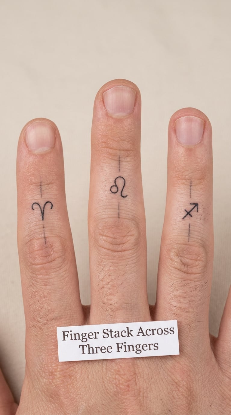 Finger Stack Across Three Fingers