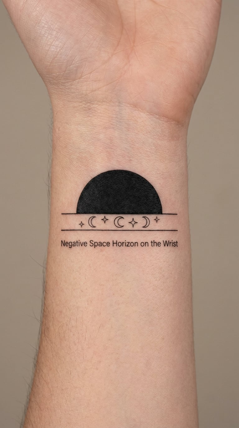 Negative Space Horizon on the Wrist