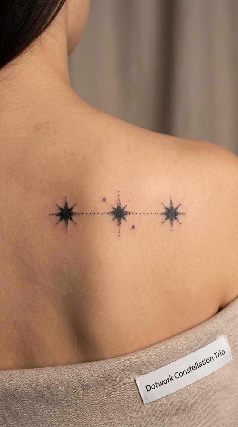 Dotwork Constellation Trio