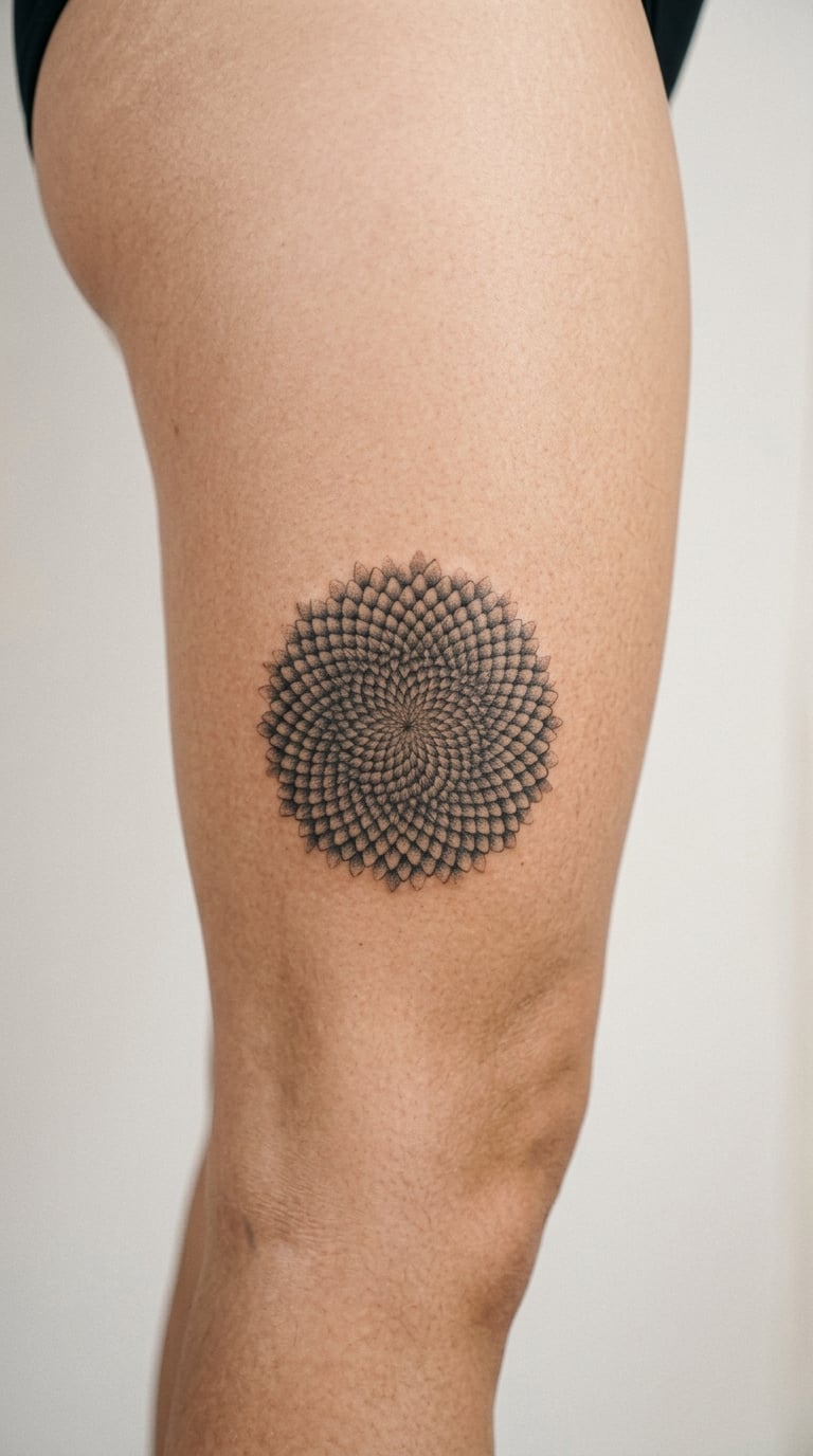 Black and Grey Seed-Head Study on the Thigh