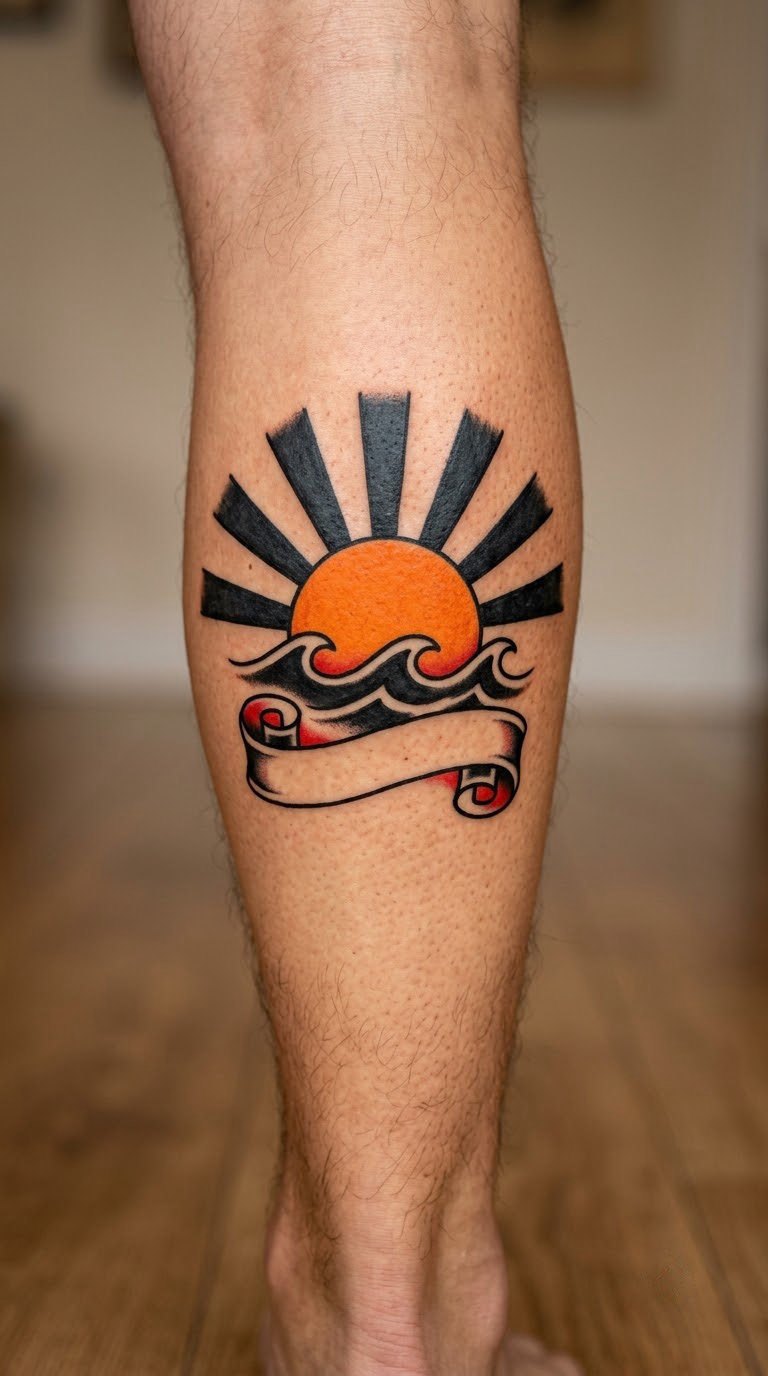 Sunrise in a Traditional Flash Style