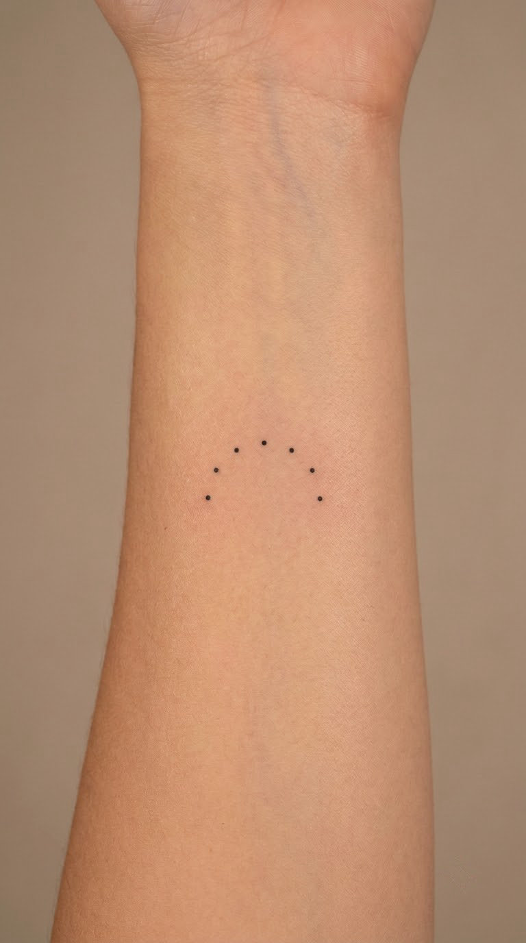 Sunrise as a Micro Dot Design