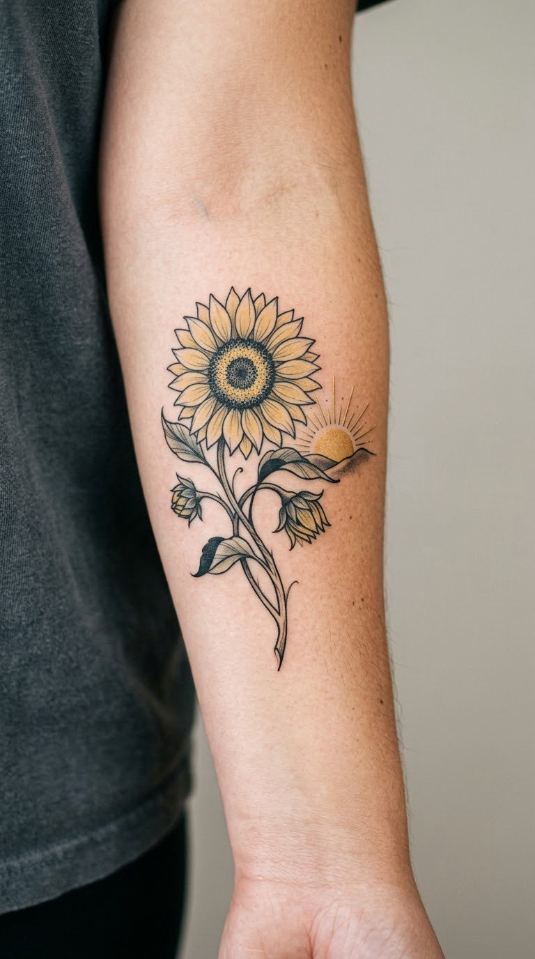 Sunflower at Sunrise