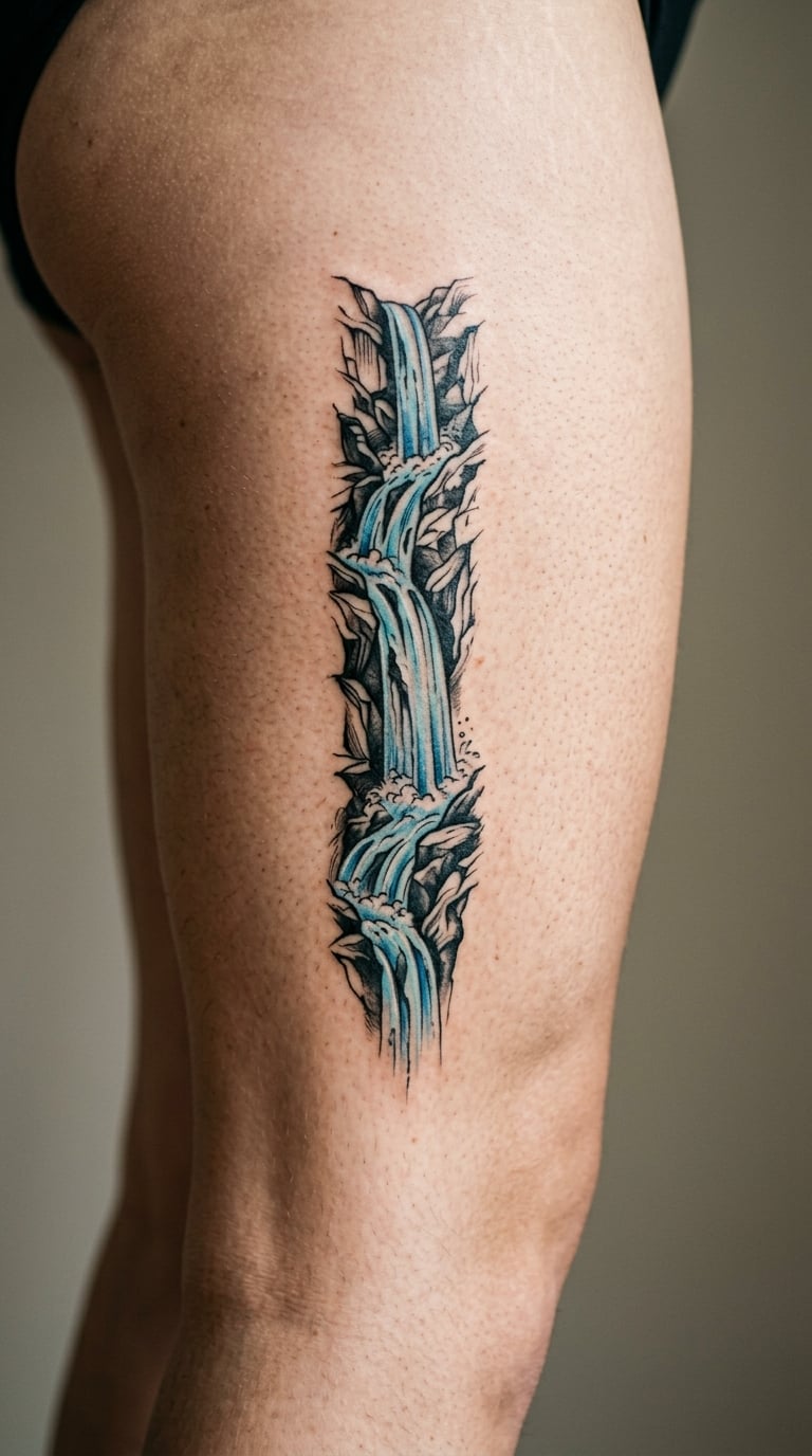 Small Waterfall on the Leg