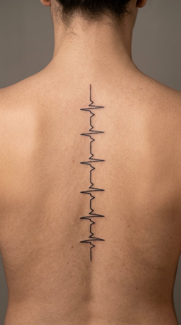 Quiet Heartbeat Line on the Spine