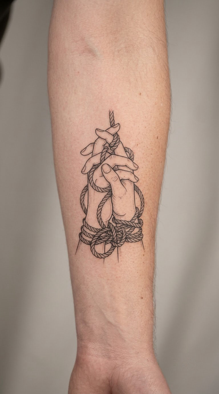 Rope and Handshake