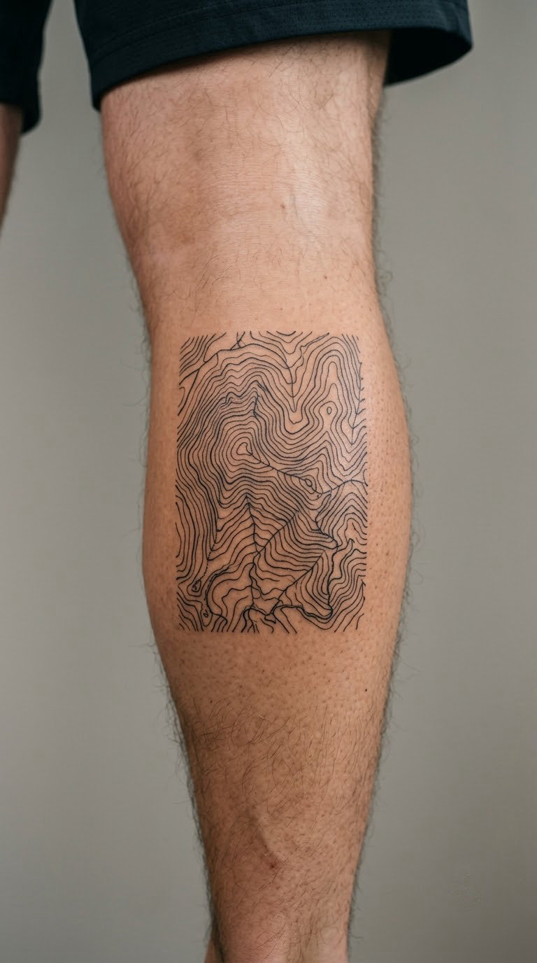 Topographic Map Contour Lines