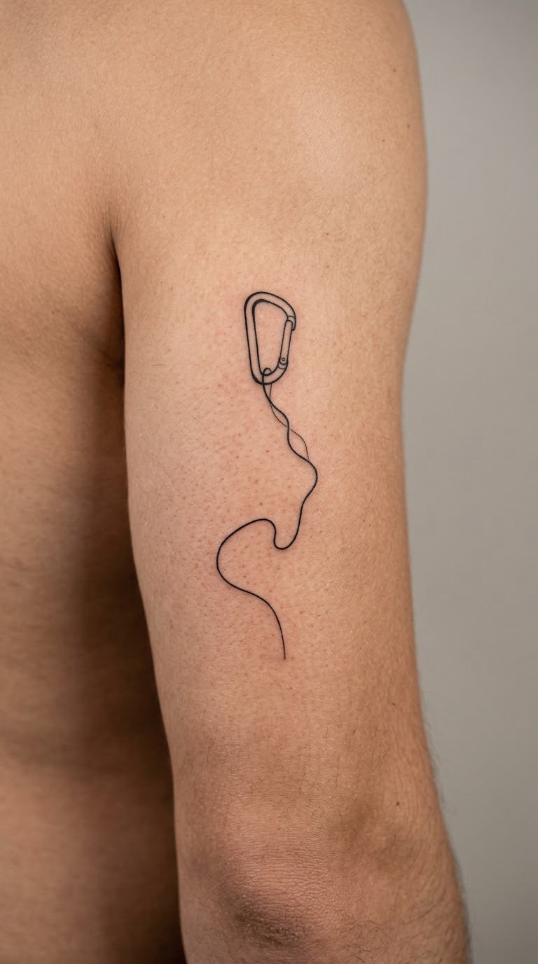Carabiner and Route Line