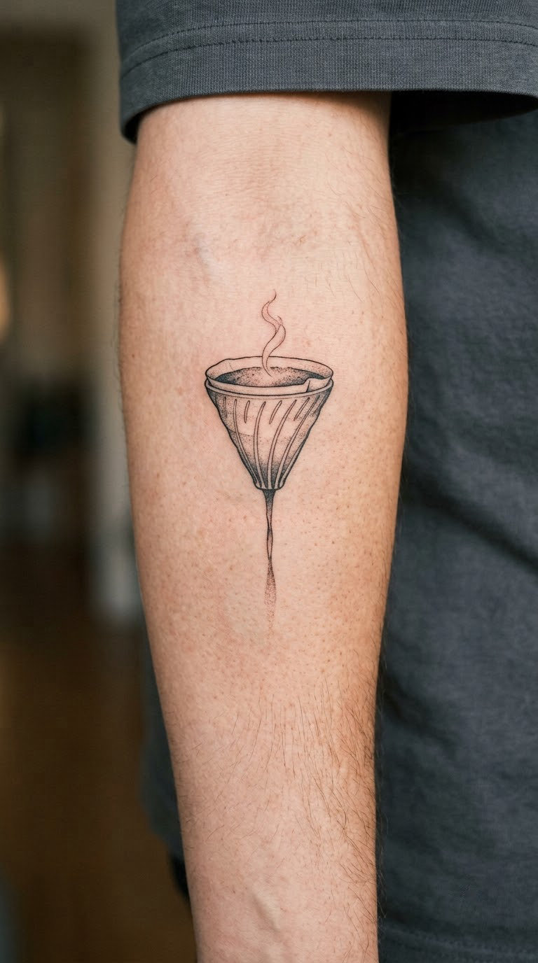 Minimal Pour-Over Cone and Slow Drip