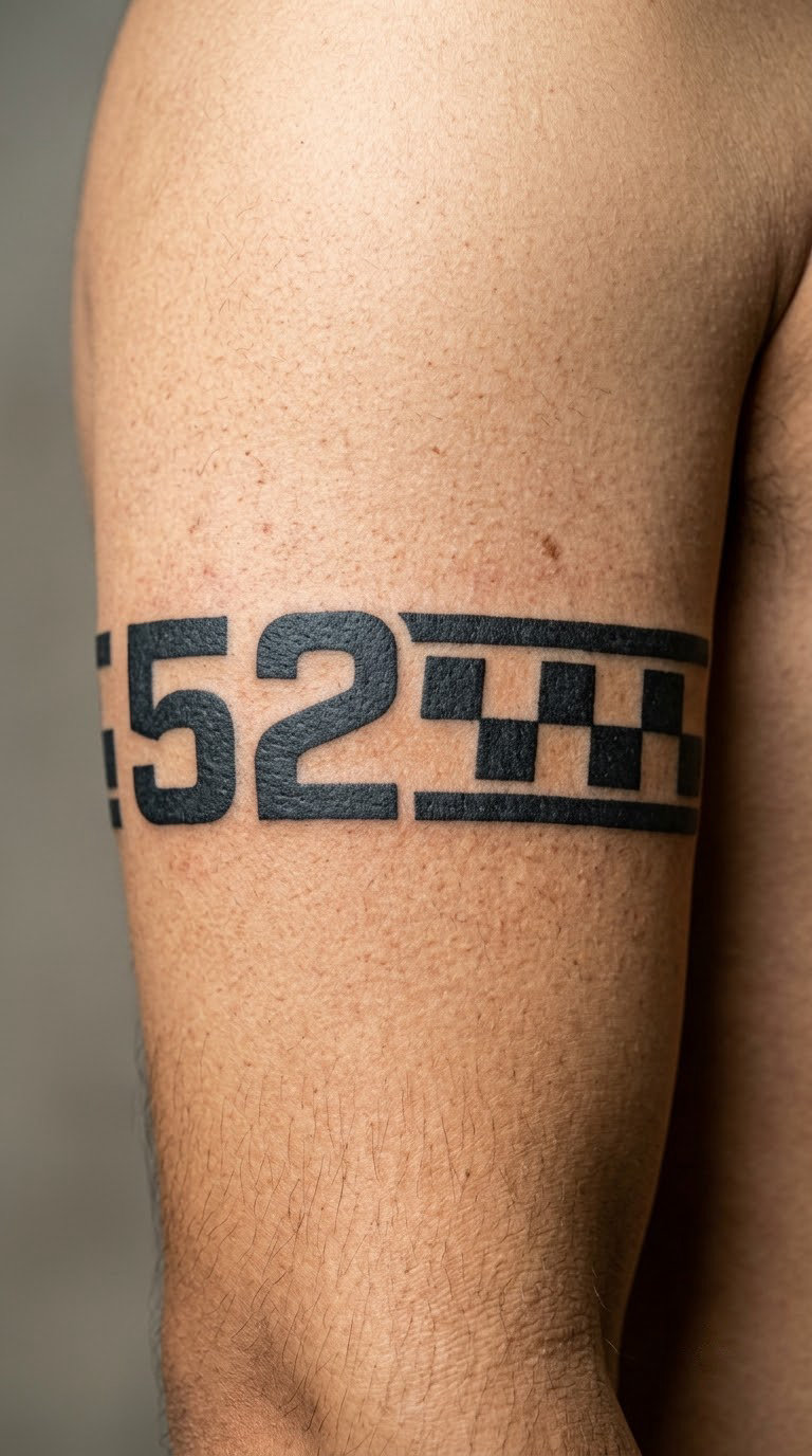 Race Number and Finishing Line