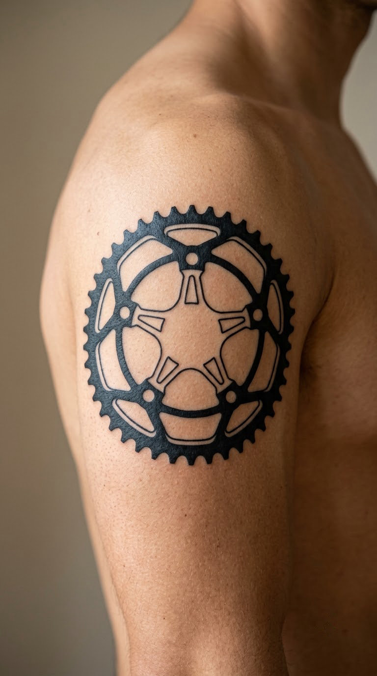 Blackwork Chainring as a Circular Element