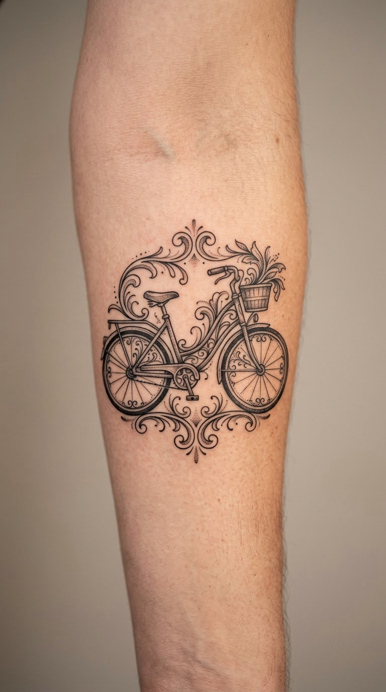 Vintage Endomorph Bicycle Ornament
