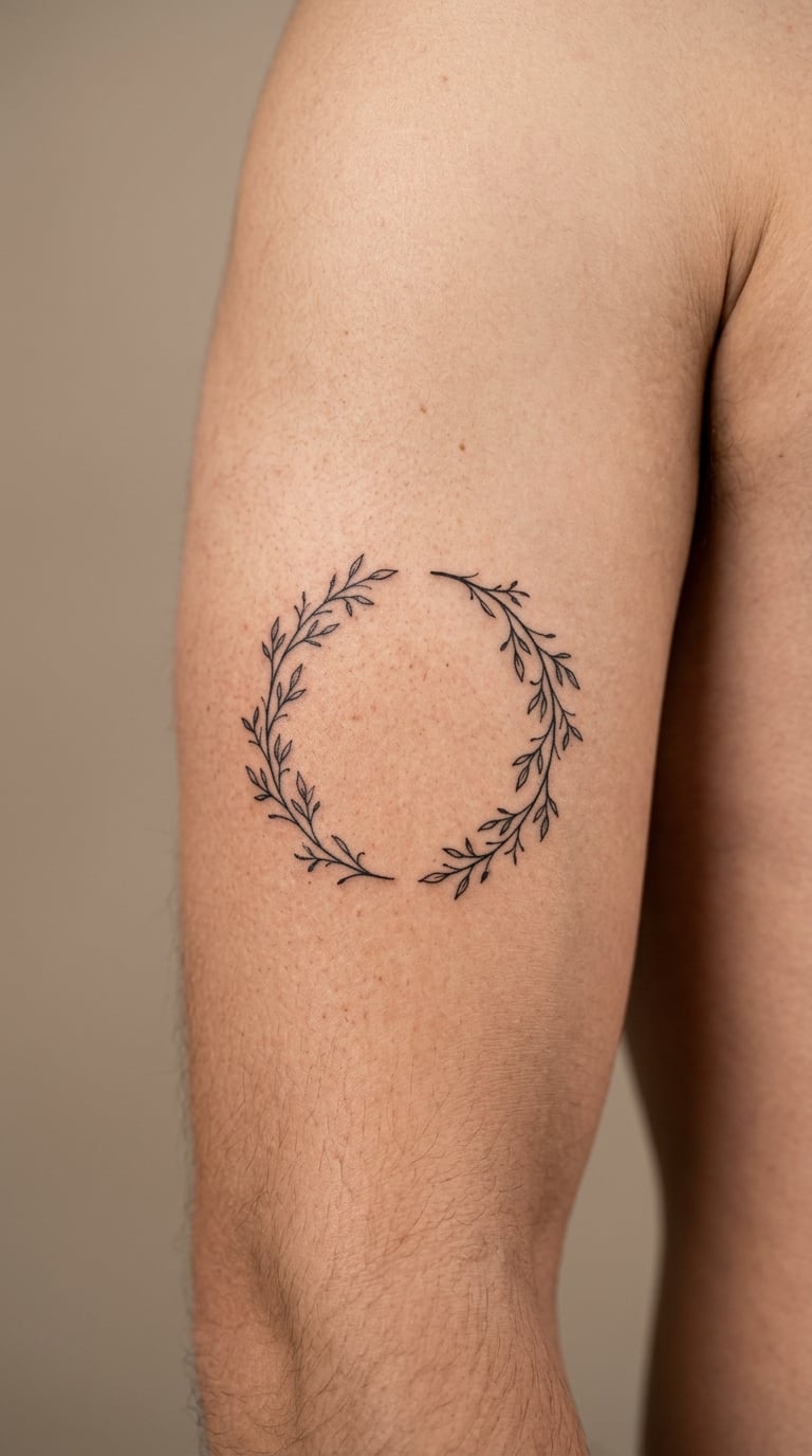 Small Branches Forming an Empty Circle