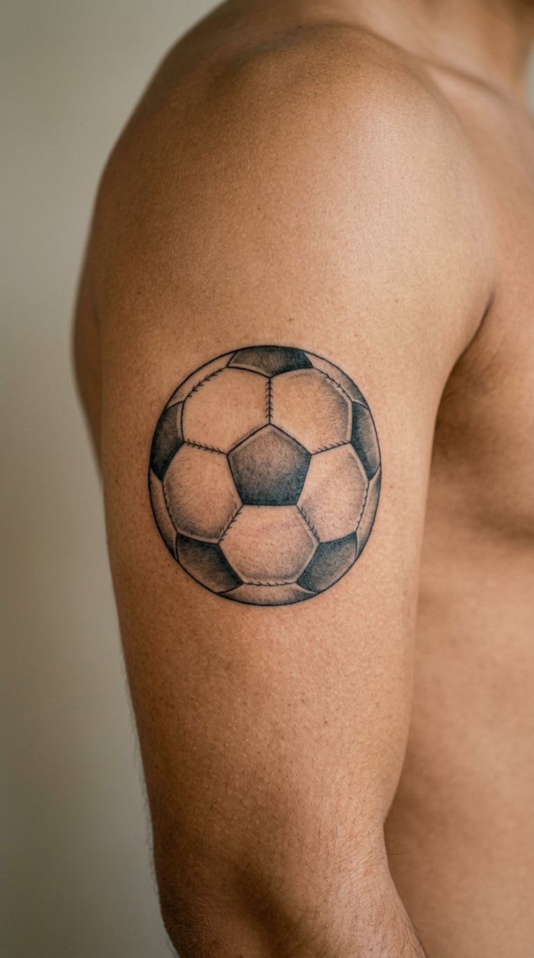 Classic Black-and-Grey Football