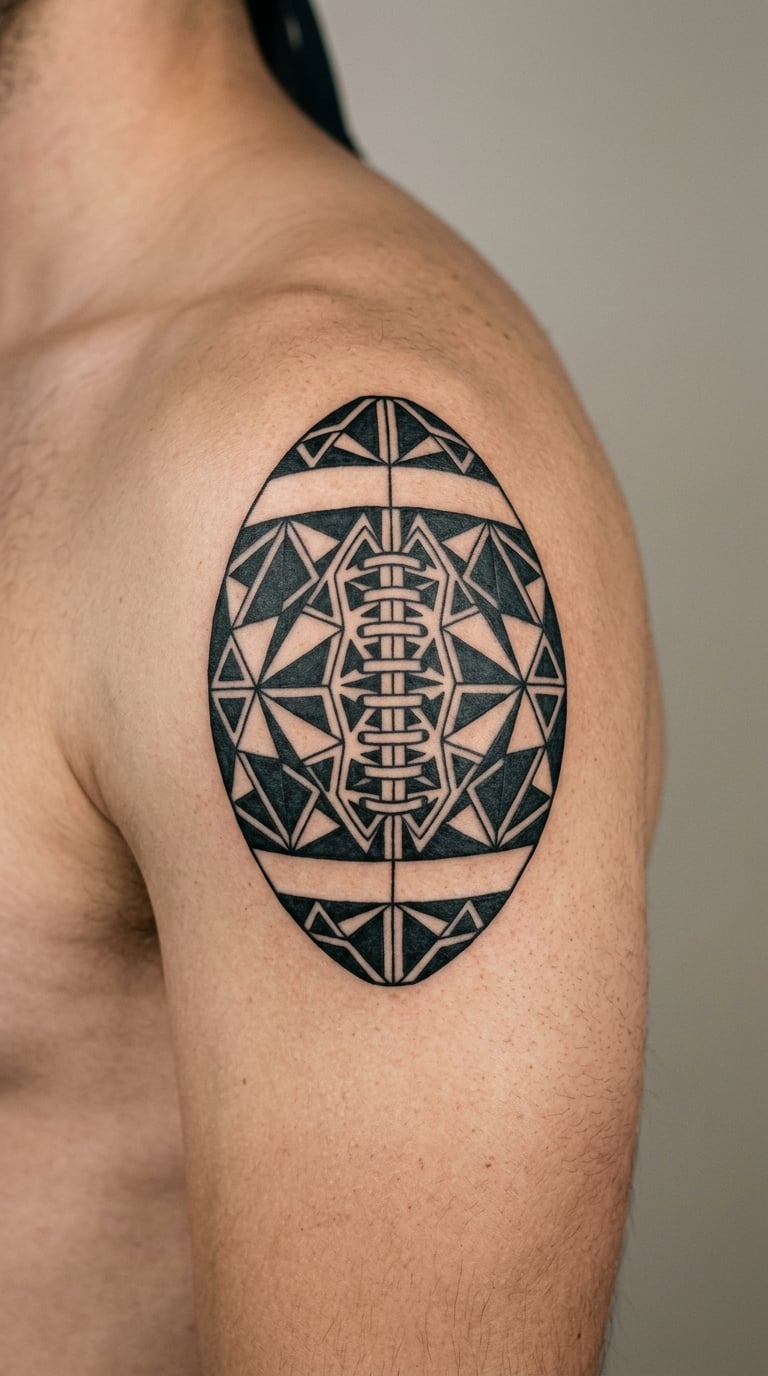 Geometric Football Pattern