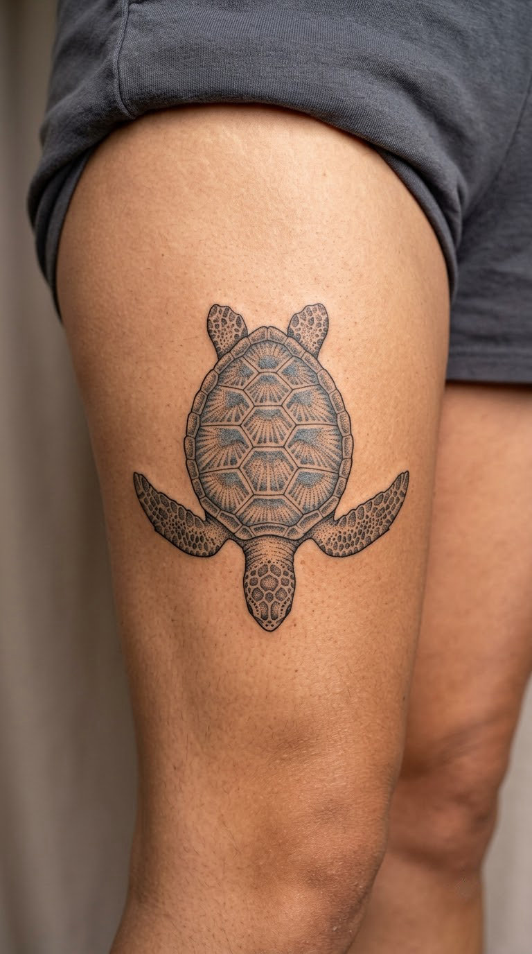 Sea Turtle in Motion