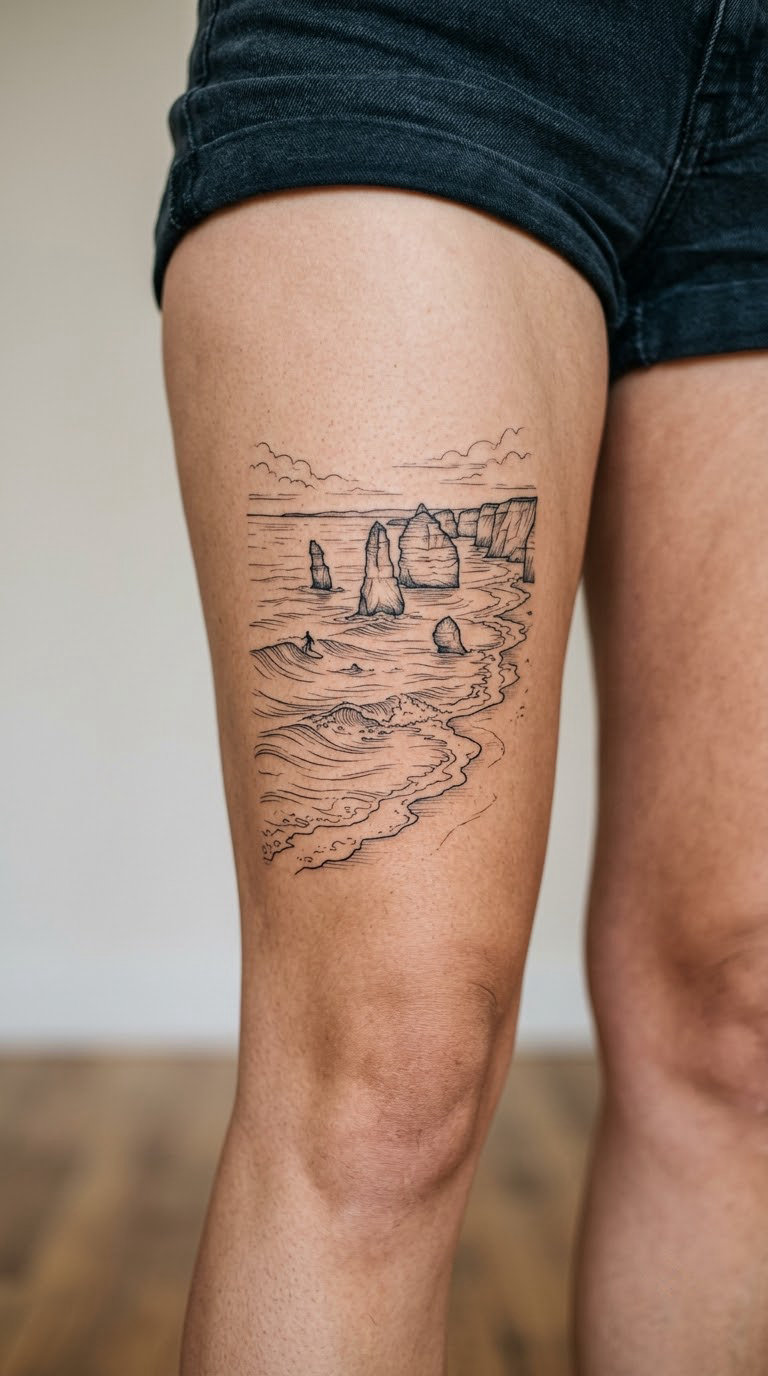 Cliffside Coastal Linework