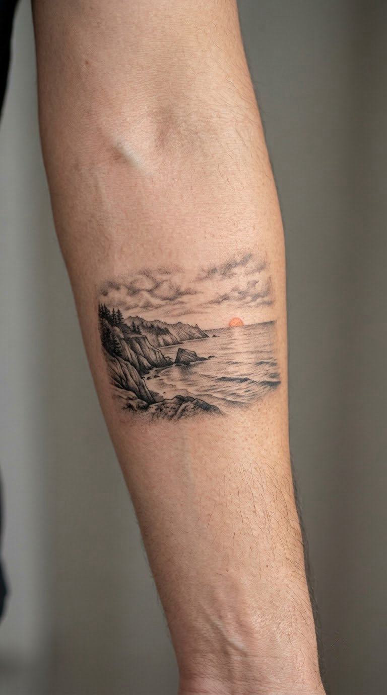 Micro-Realism Coastal Sunrise