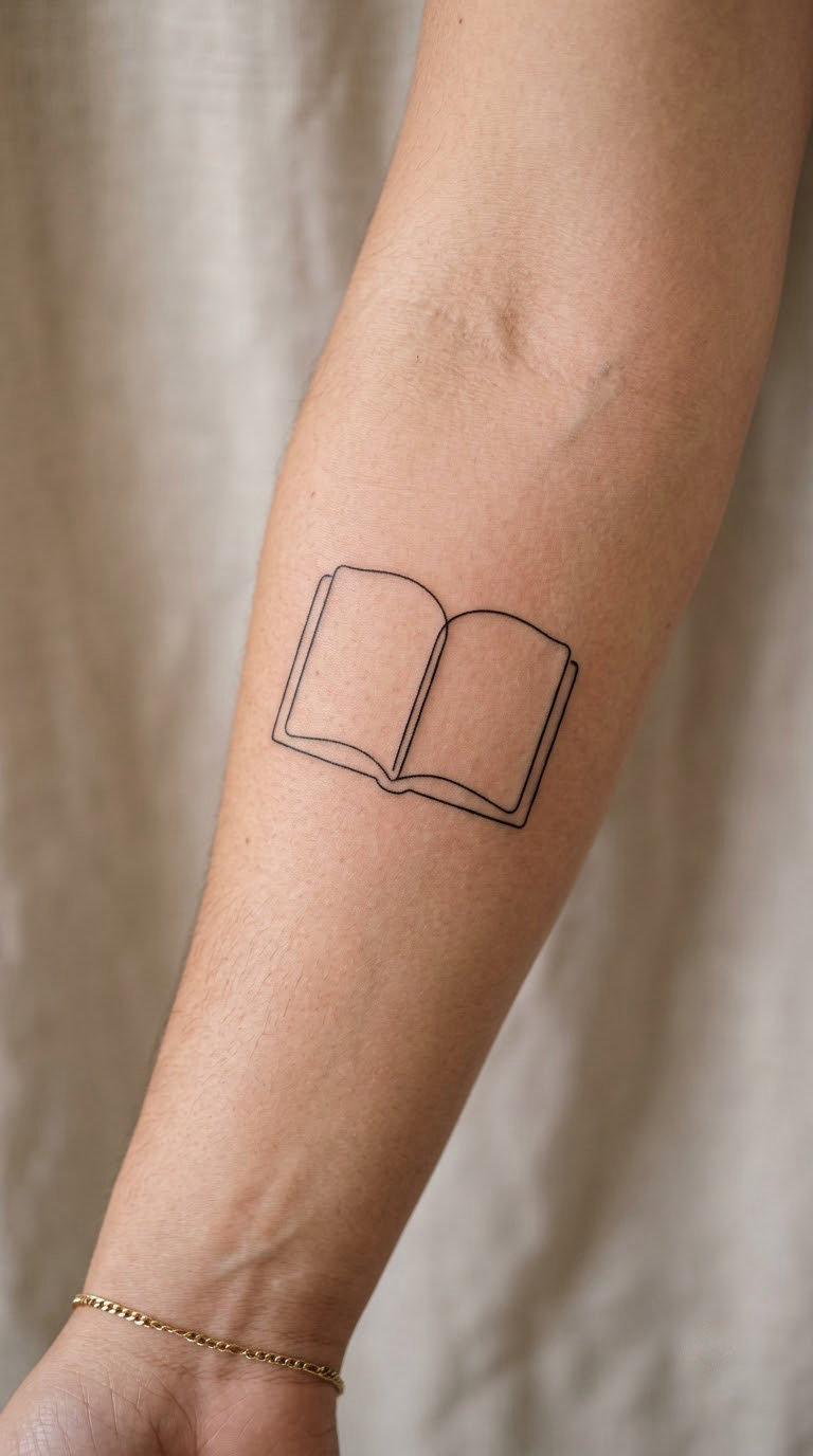 Open Book with a Blank Page