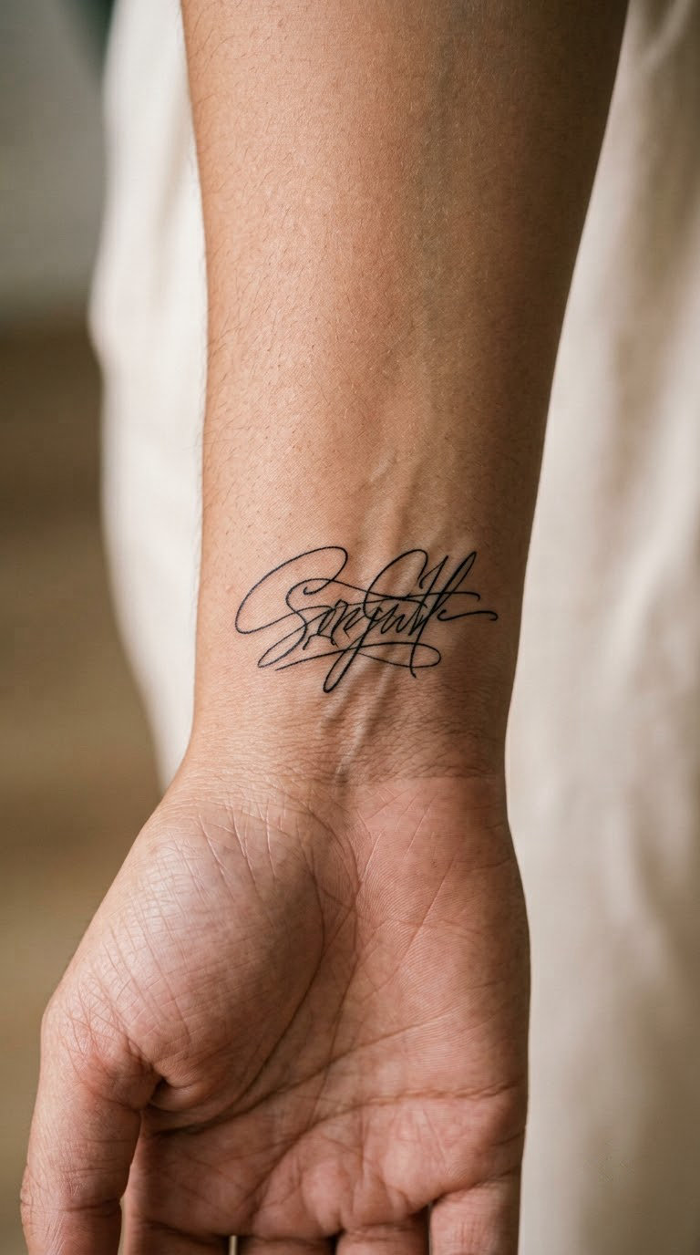 Handwriting-Style Word Mark