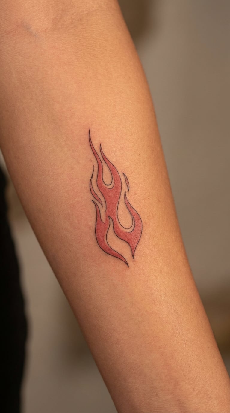 Red Ink Rising Flame