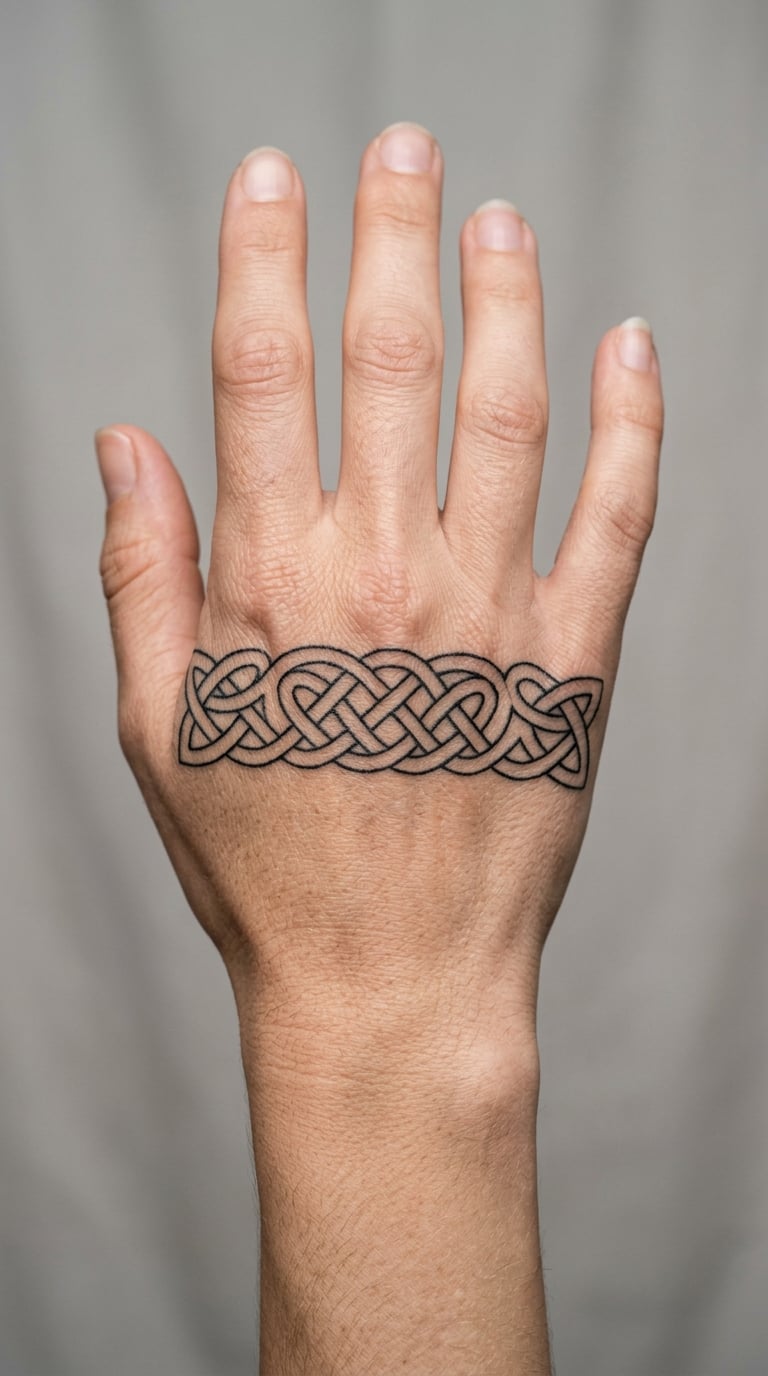 Celtic Knotwork on the Wrist or Back of the Hand