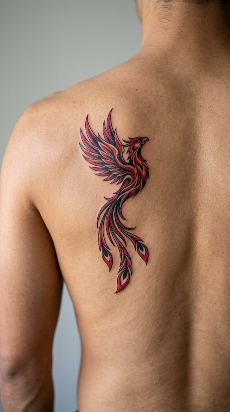Phoenix With Separated Feathers