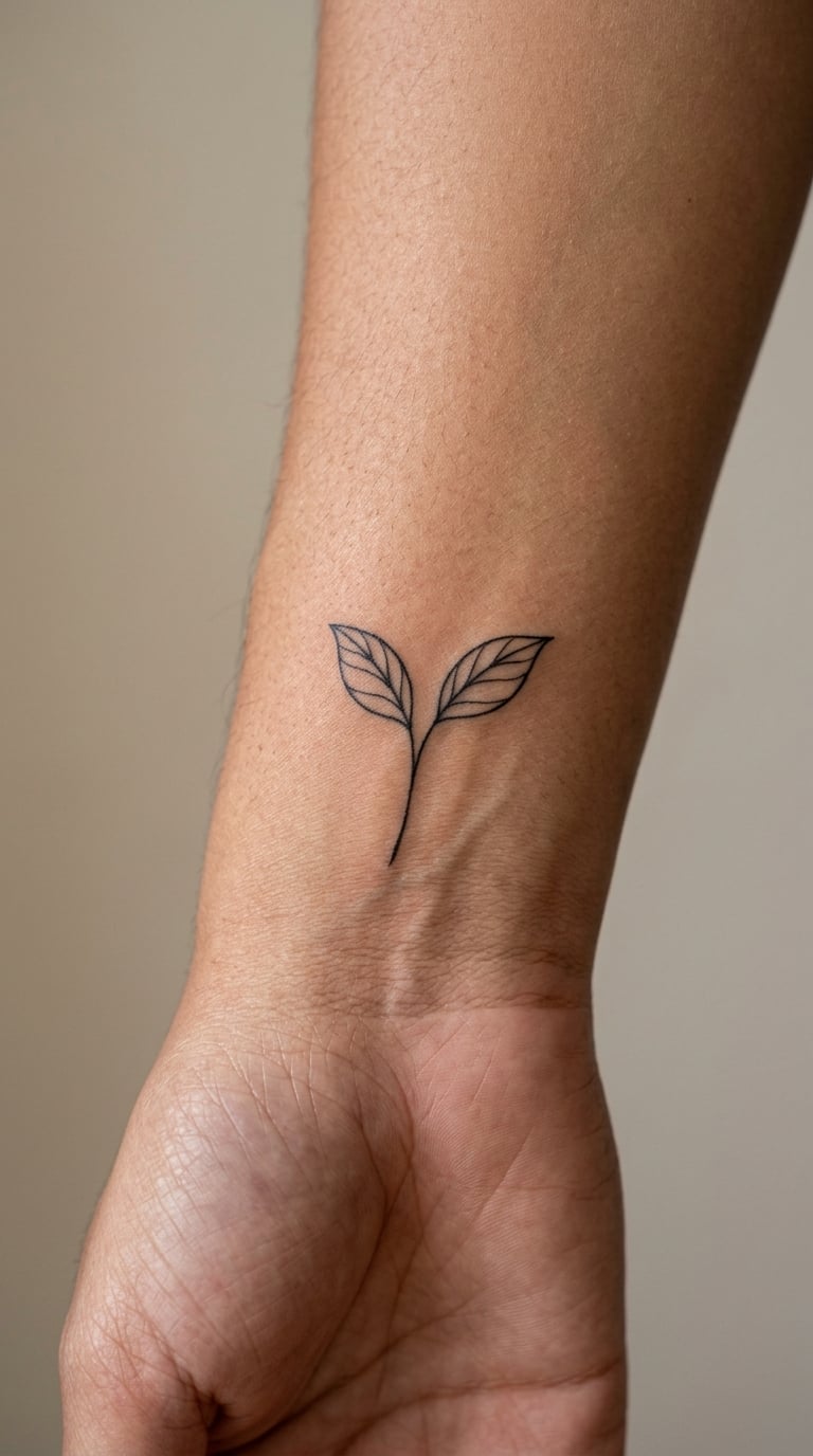 Fine-Line Sprout on the Inner Wrist