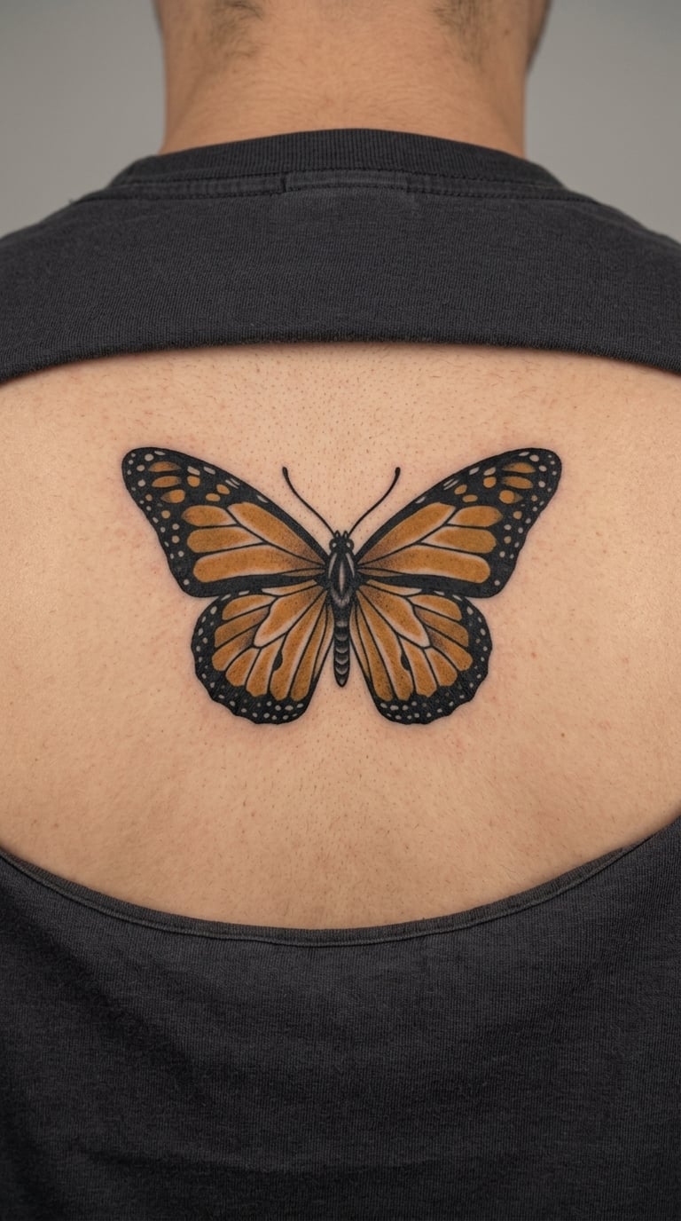 Butterfly With Open Wings