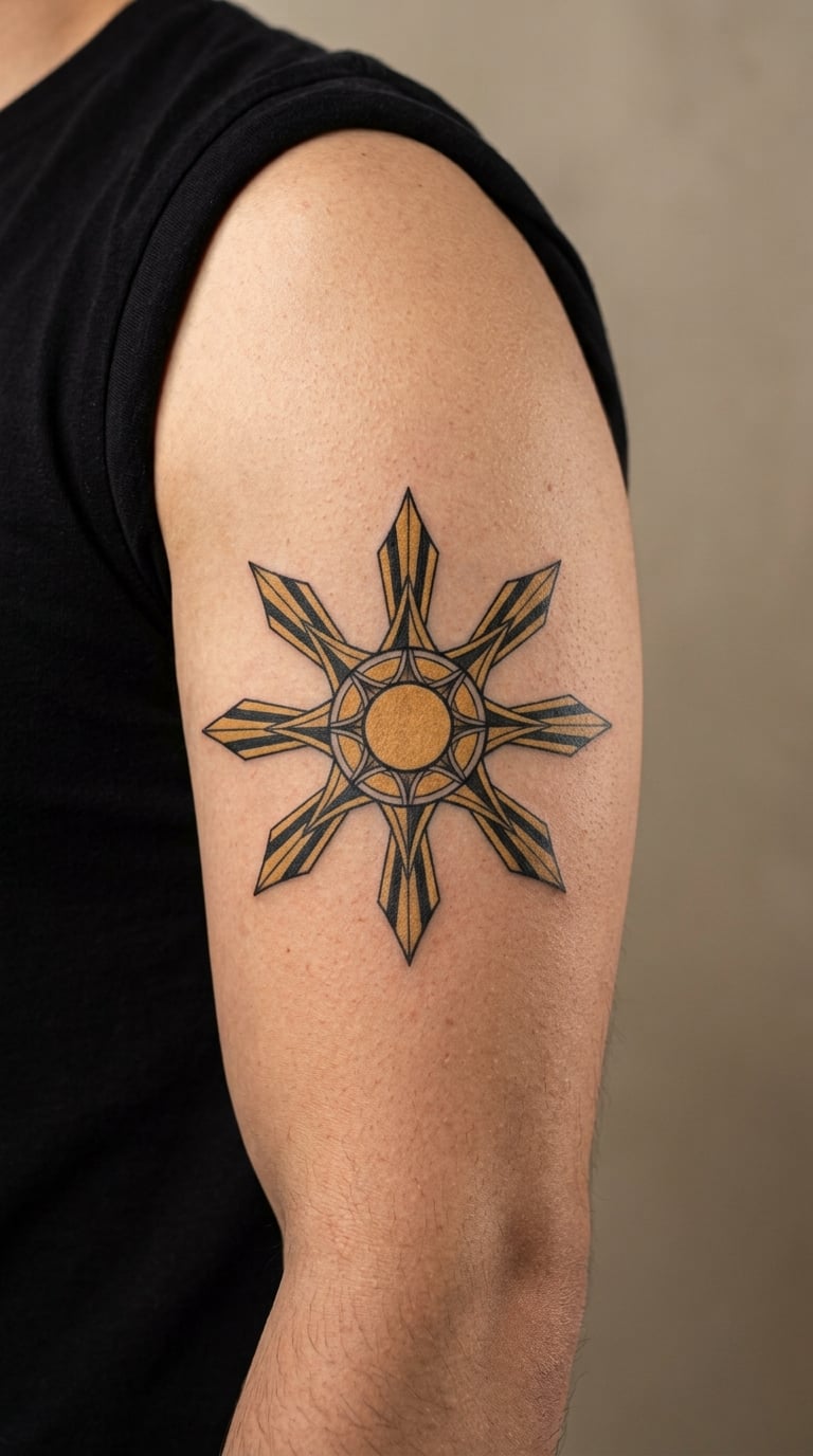 Sun With Expanding Rays
