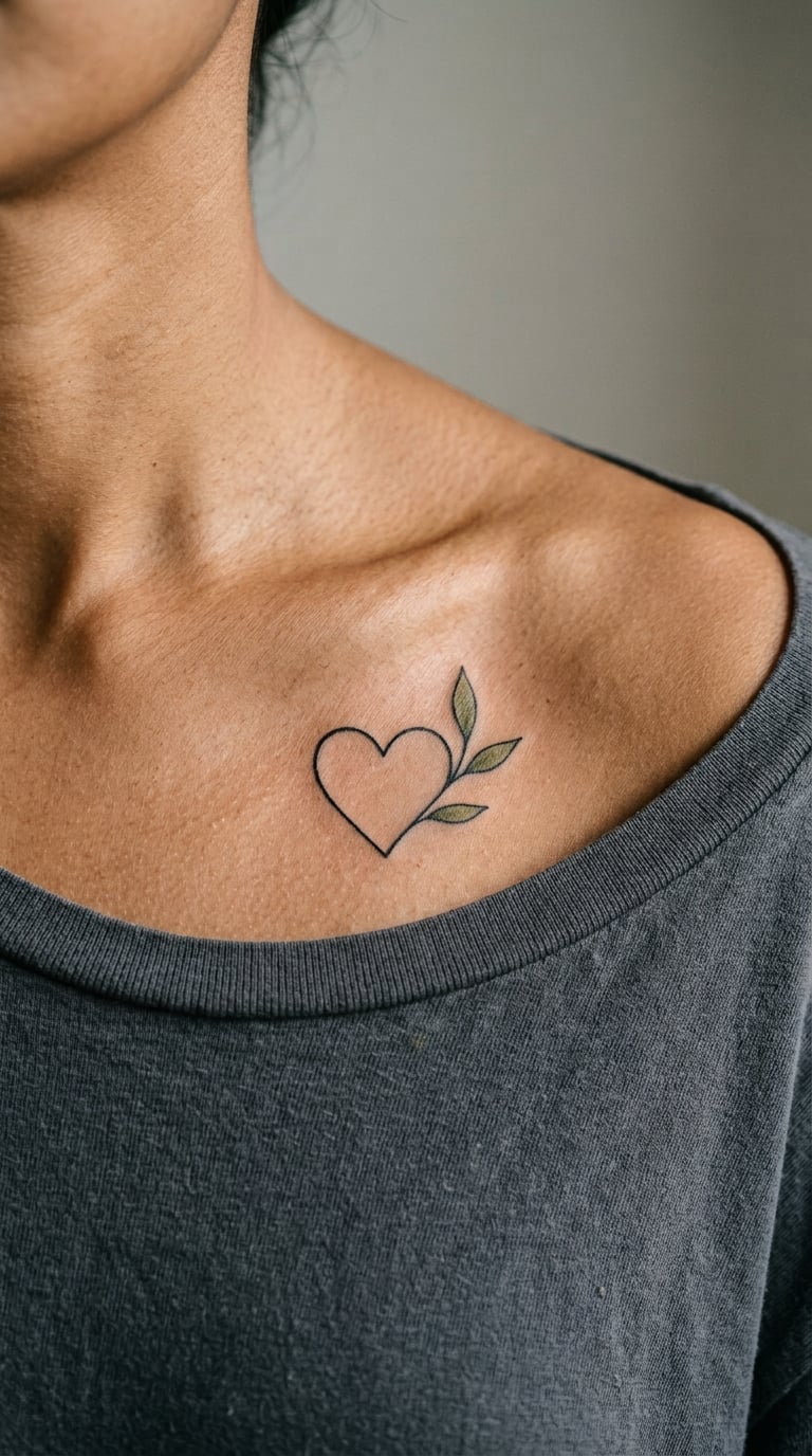 Seedling Emerging From a Small Heart