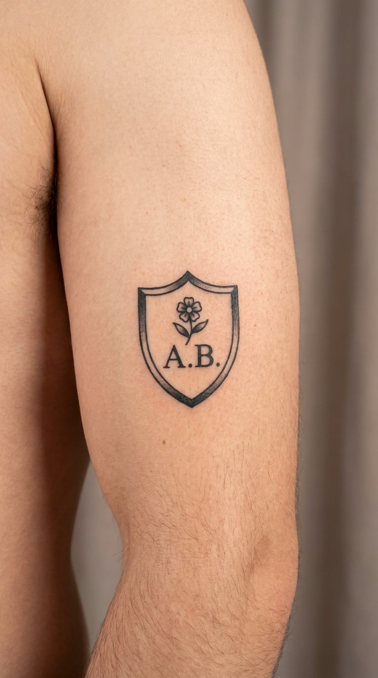 Family Crest With Minimal Symbols