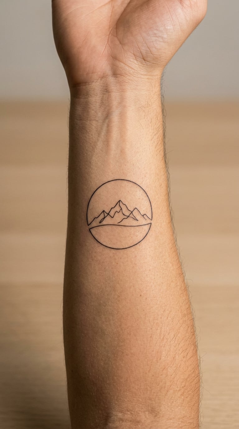 Minimal Mountain Range Inside a Circle