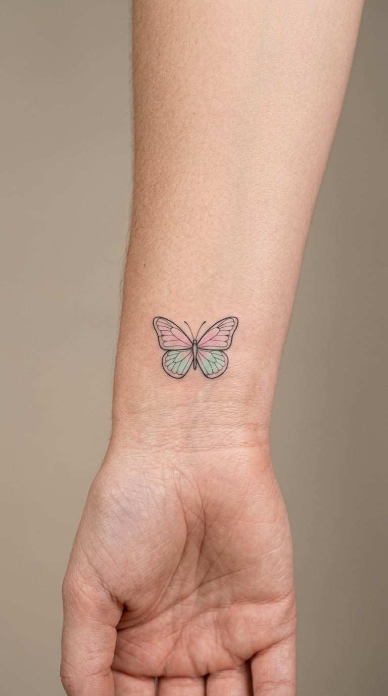 Pastel Painted Wing Butterfly