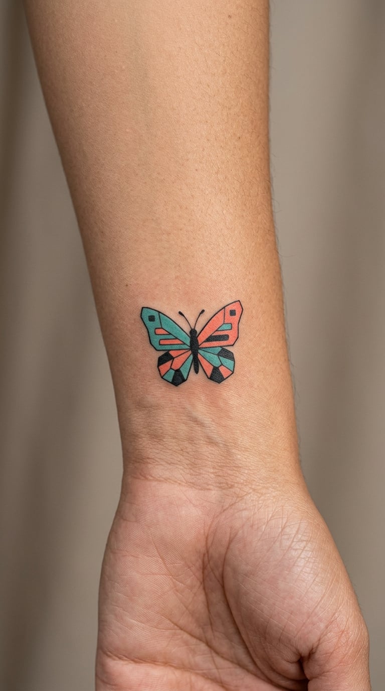 Colour Block Pop Butterfly