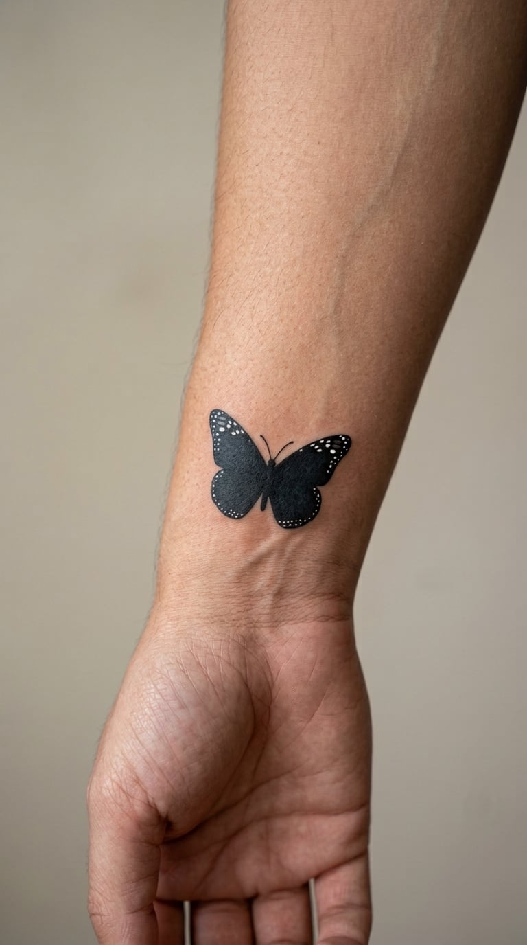 Monarch in Blackwork