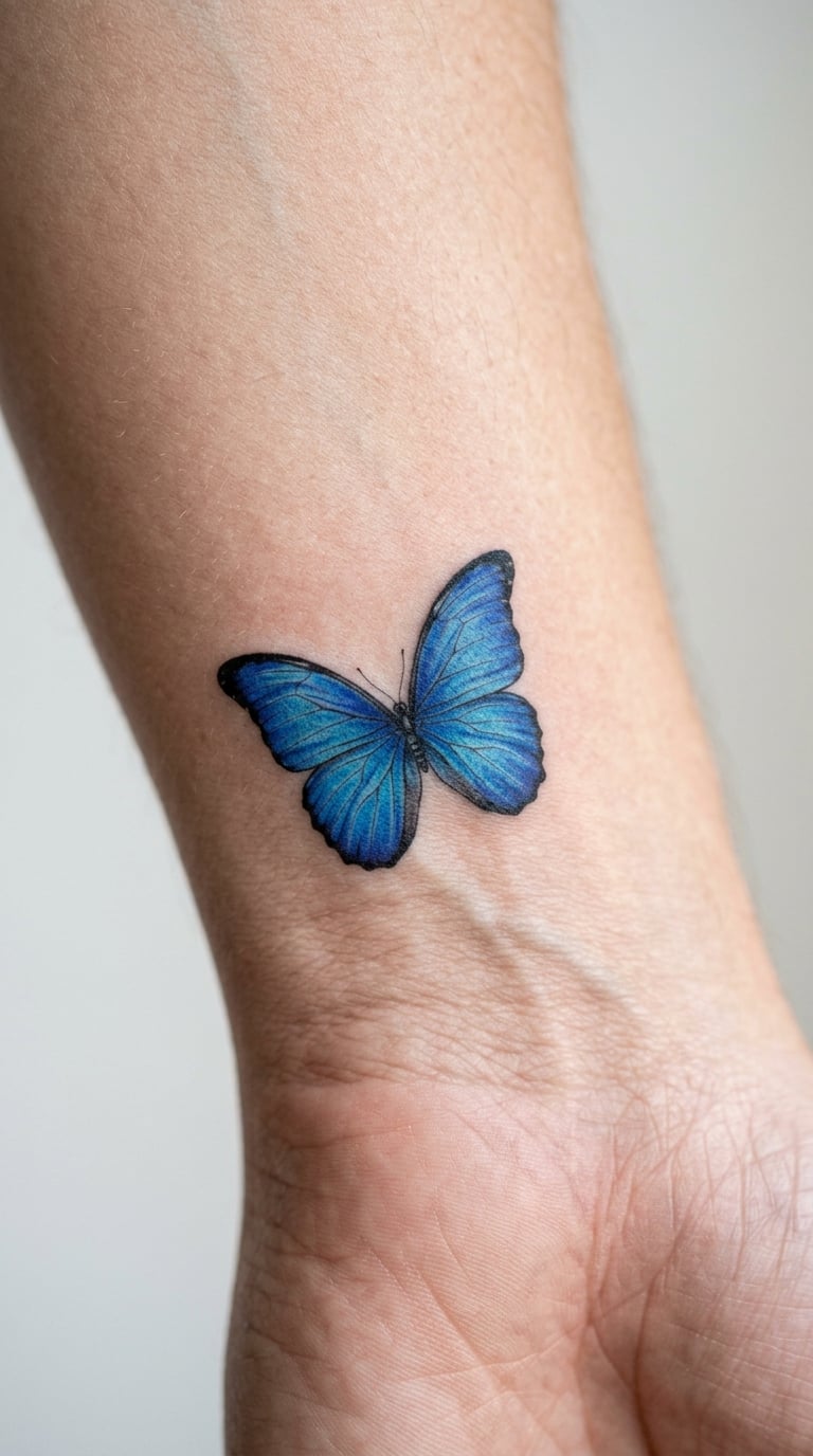 Micro Realism Blue Morpho