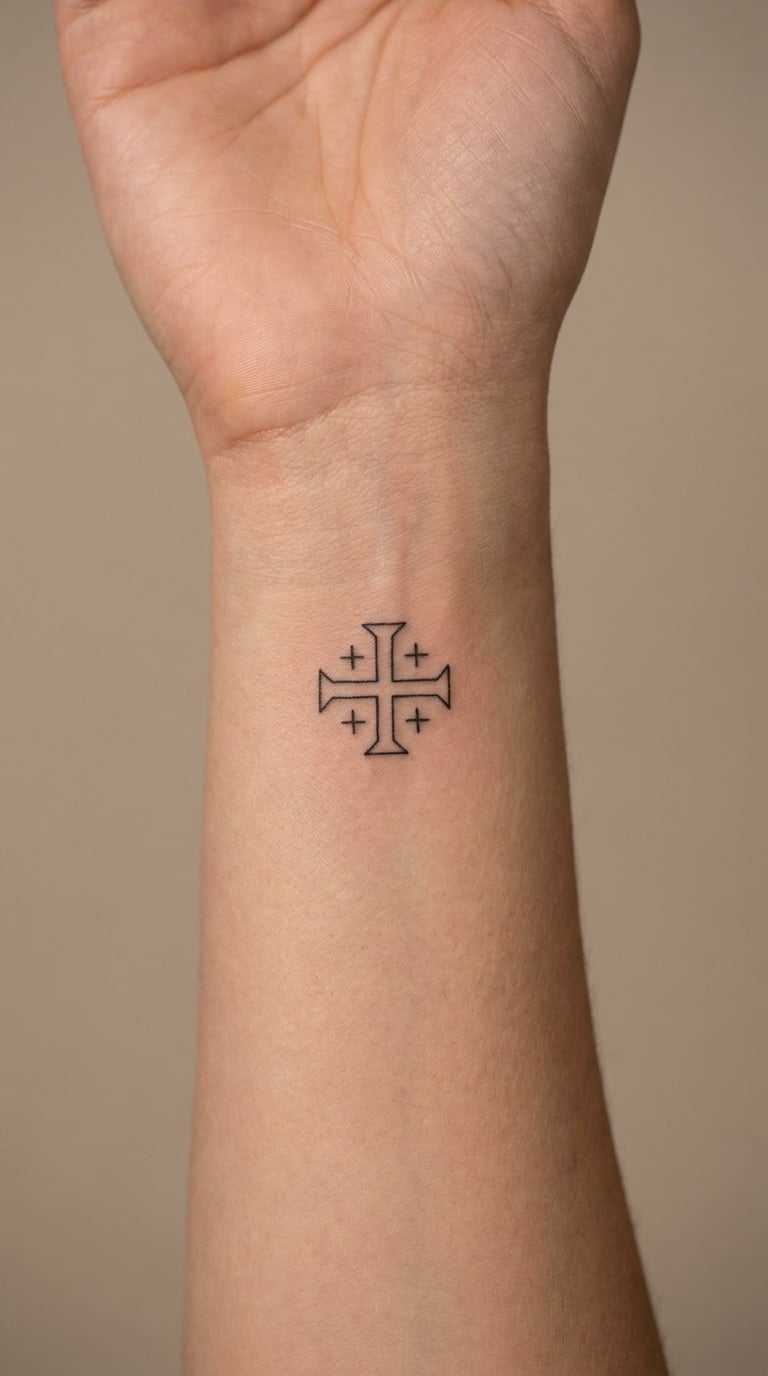 Coptic Cross on the Wrist