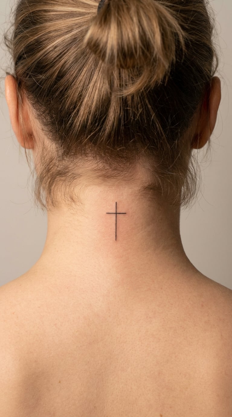 Cross at the Hairline on the Nape