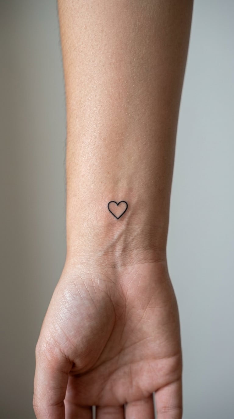 Matching Hearts, One on Each Wrist