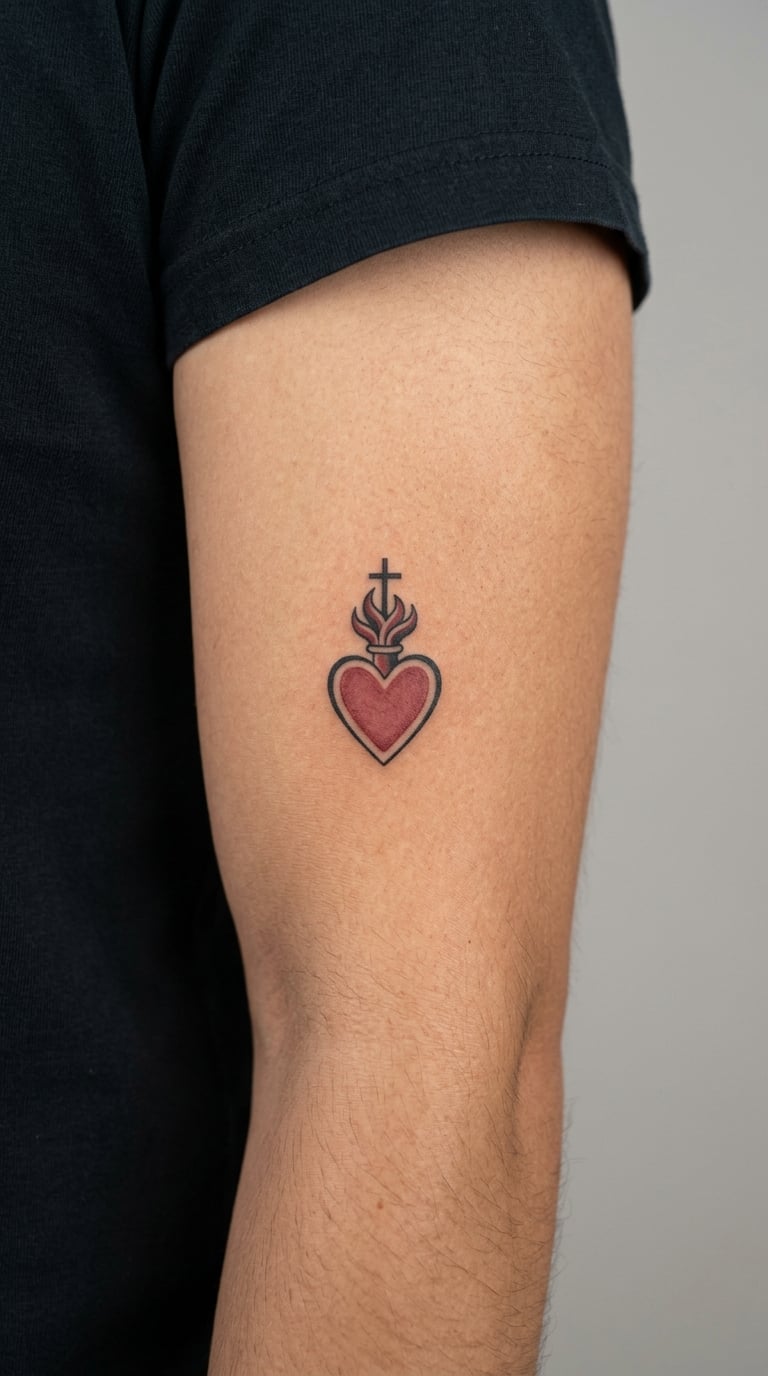 Sacred Heart on the Upper Arm