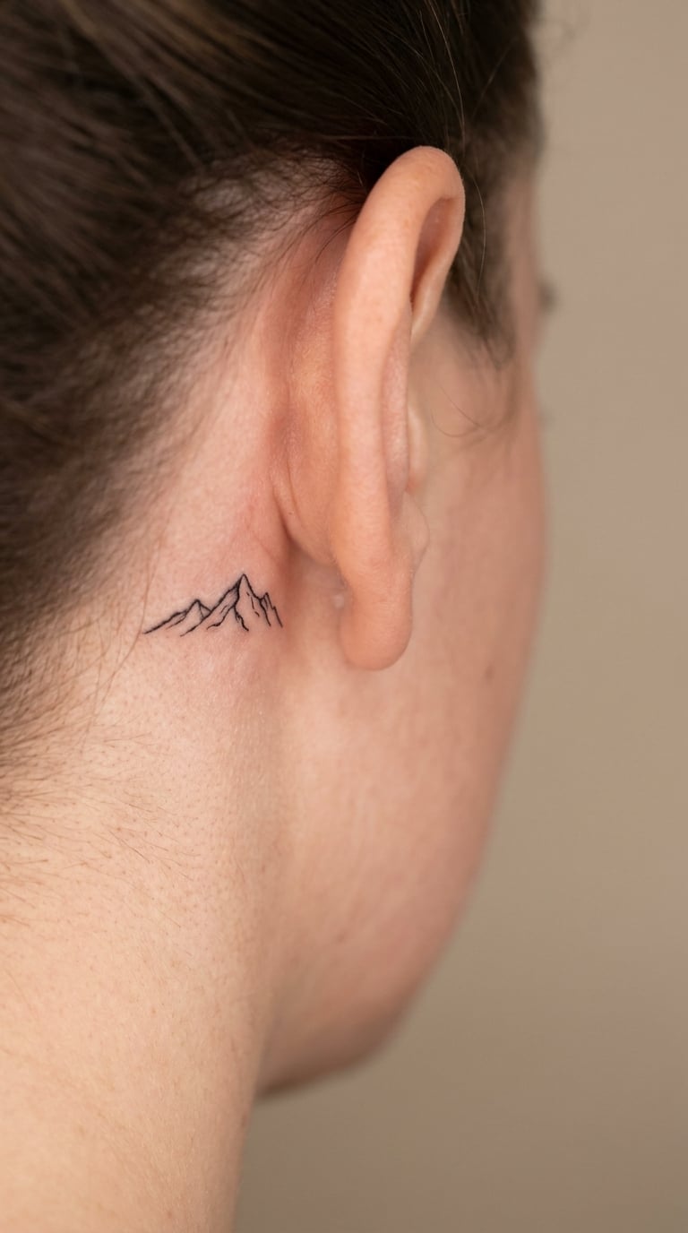Fine-Line Mountain Behind the Ear