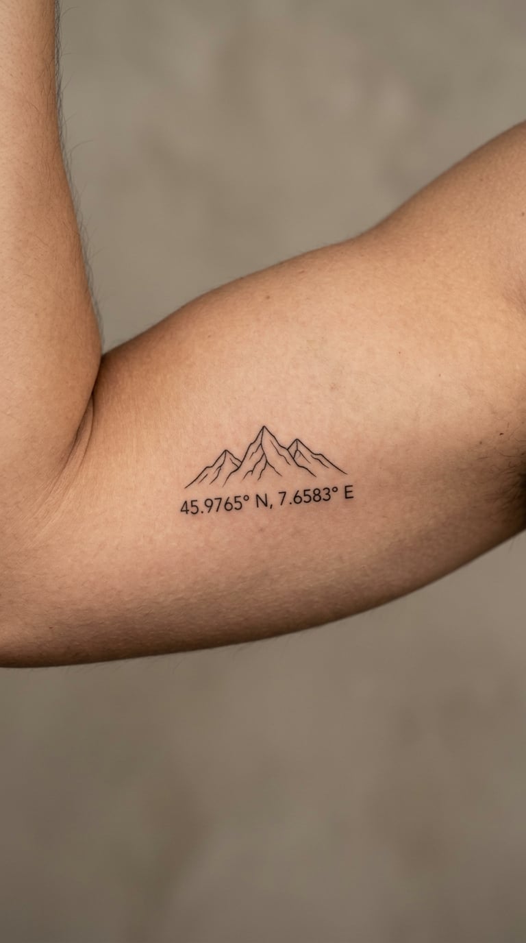 Mountain Above Coordinates on the Inner Arm