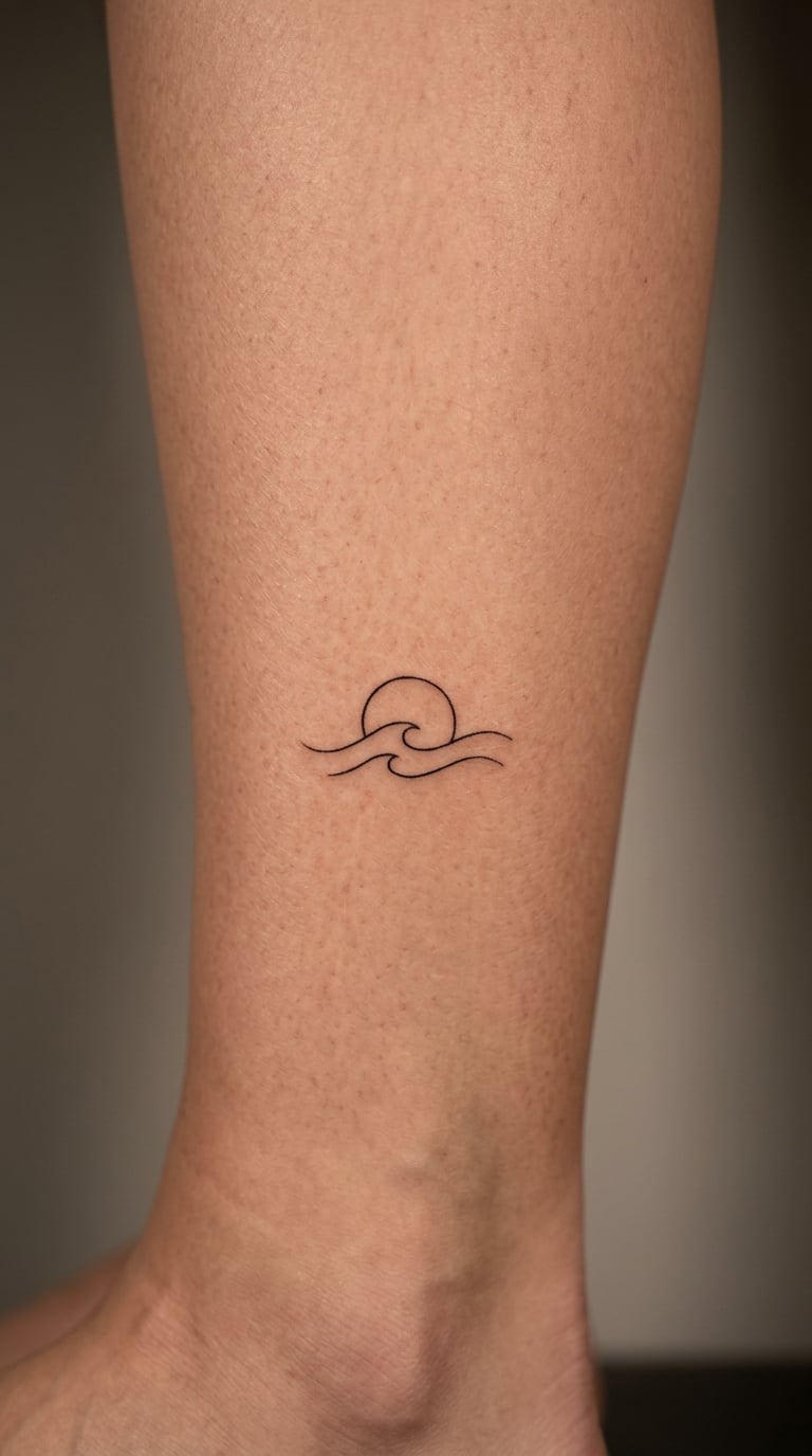 Tiny Sun Over a Wave, Calf