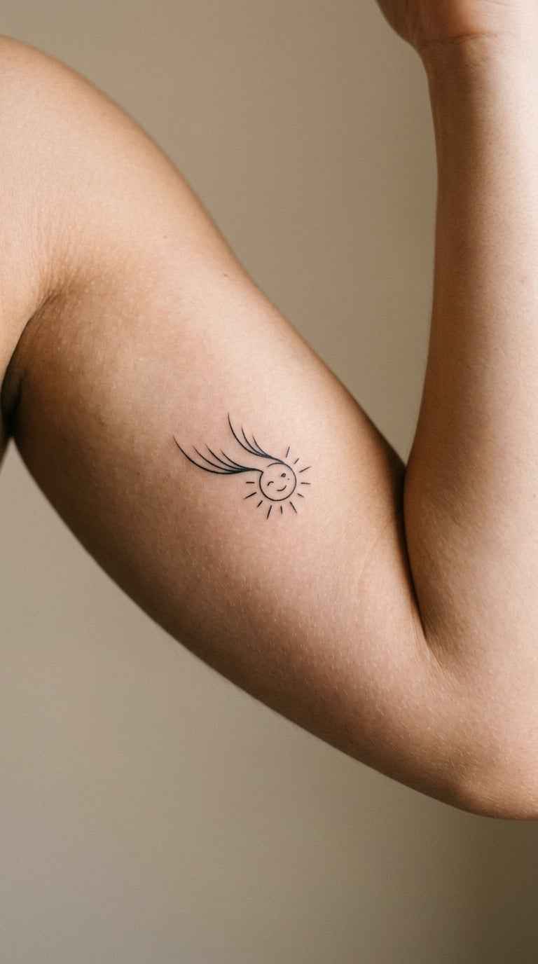 Sun With Long Lashes, Outer Bicep