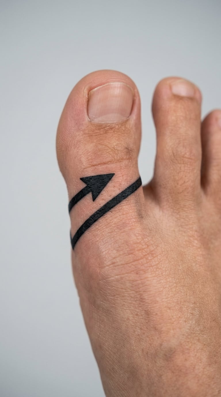 Arrow Wrapping the Big Toe