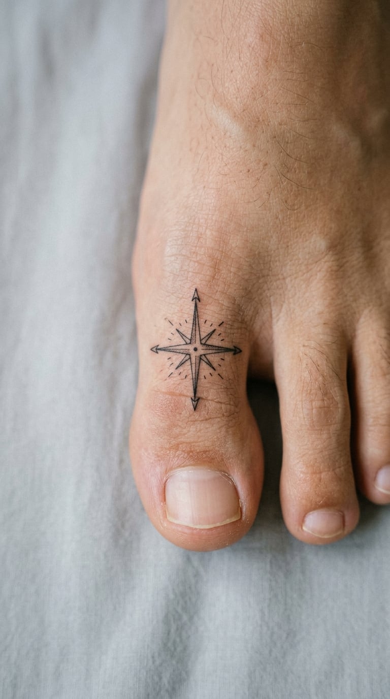 Compass Rose on the Big Toe