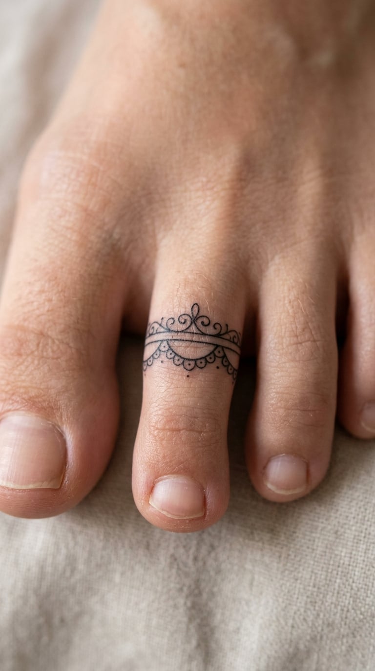 Lace Band Around the Second Toe
