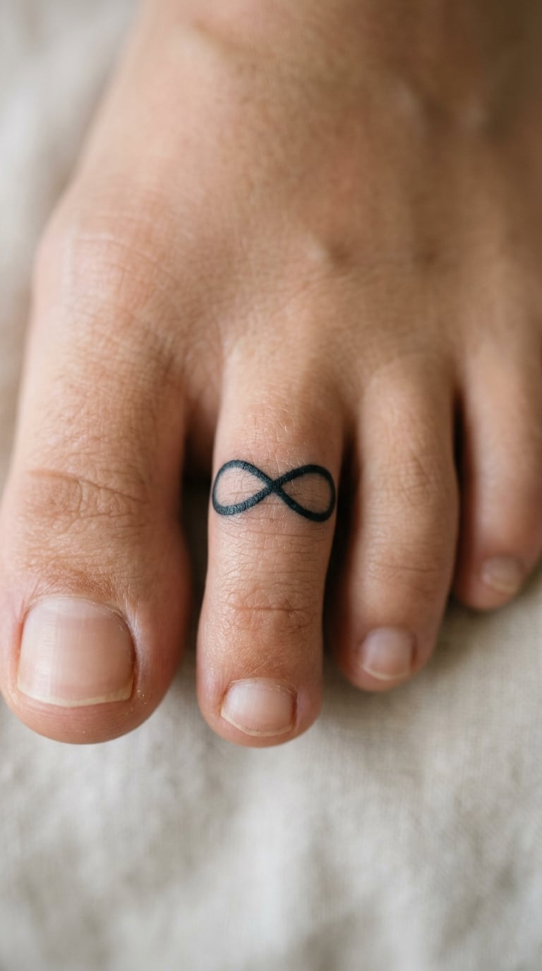 Infinity Symbol Wrapping the Second Toe